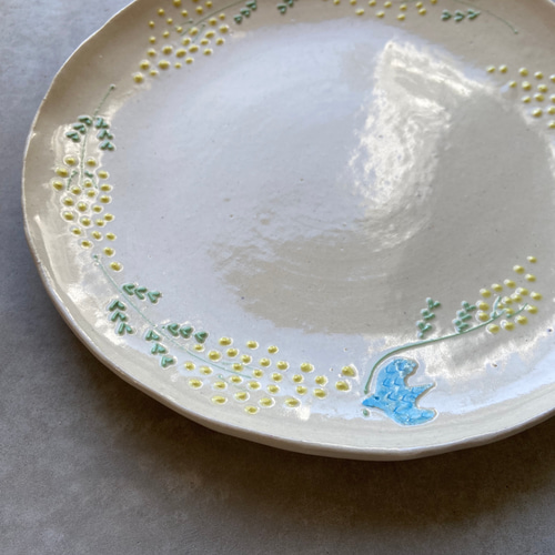 石黒美佐緒ミモザオーバル皿