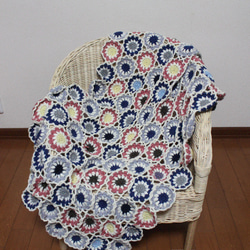 まるモチーフのひざかけ　【blanket-014】 1枚目の画像