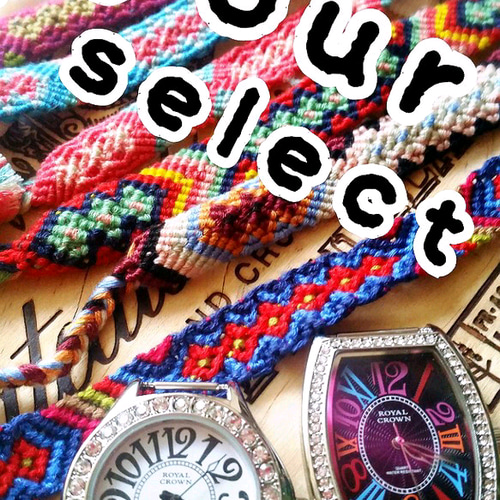 カスタム自由！！あなただけのミサンガウォッチ 腕時計 Yuka 通販