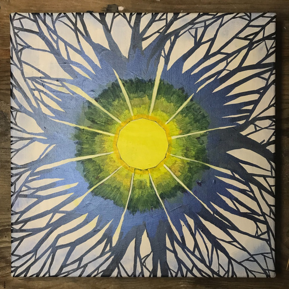 藍光森林/手繪 曼陀羅 裝飾 能量中心 聚集 正念 根之光 愛的化身 第1張的照片