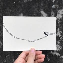 handmade card "flow" |drawing|illustration| postcards 5枚目の画像