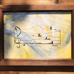 handmade "sound of mountains" |illustrated|drawing 1枚目の画像