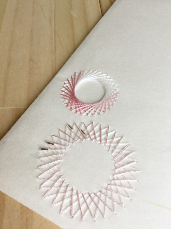刺繍のし袋 縁 ピンク 2枚目の画像
