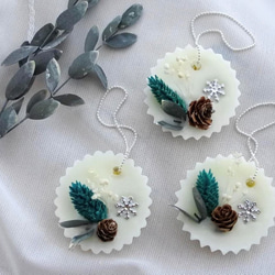 プチギフトに＊3個set＊アロマワックスサシェ【シナモン】 1枚目の画像