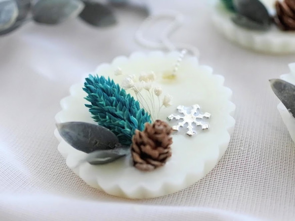 プチギフトに＊3個set＊アロマワックスサシェ【シナモン】 2枚目の画像