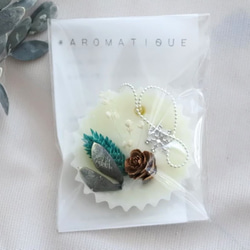 プチギフトに＊3個set＊アロマワックスサシェ【シナモン】 3枚目の画像