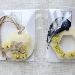 プチギフトに＊【２種set：D】＊アロマワックスサシェ＊グレープフルーツ×シナモン 4枚目の画像