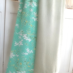 【送料無料】♡ミントグリーンのバイカラースカート♡着物リメイク♡ 4枚目の画像