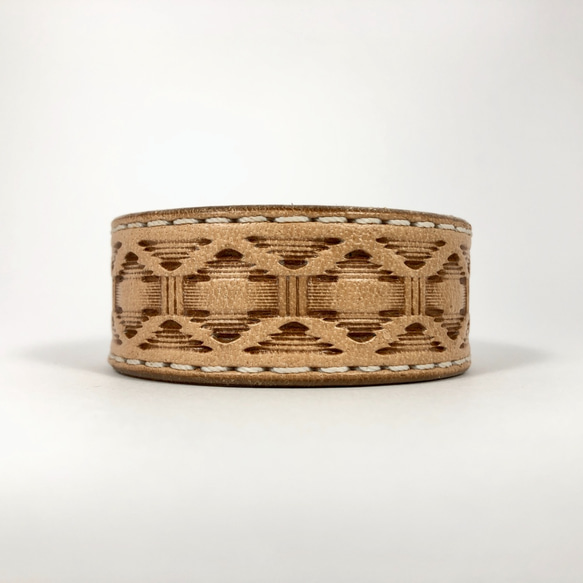 原革色花紋手環 Bracelet - Patterns in Art - M - ORIGINAL 第2張的照片