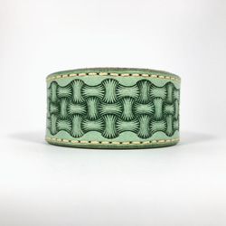 水藍色花紋手環 Bracelet - Patterns in Art - L - AQUA BLUE 第2張的照片