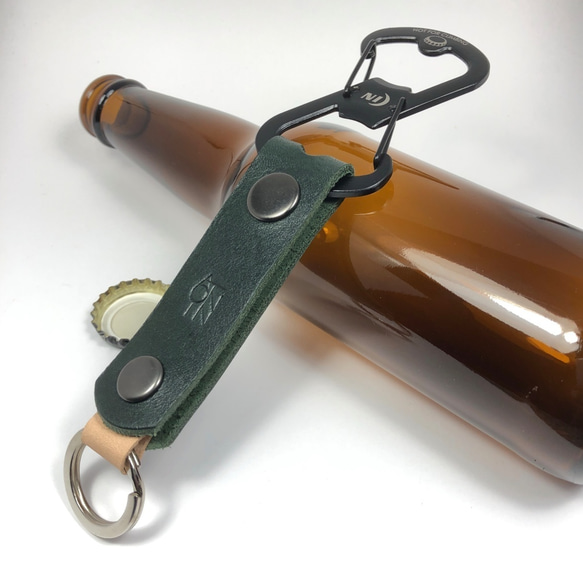 開瓶鑰匙圈 Bottle Opener x Key Ring - DARK GREEN 第1張的照片