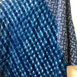 藍染×正絹 バックに マフラーに 2way 3枚目の画像