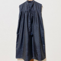 和服重製大島Tsu手工縫製連衣裙 第1張的照片