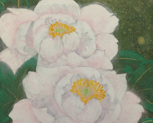 油彩画 [ 牡丹　百花王 ] 額付　原画 imgrc0079590962.jpg