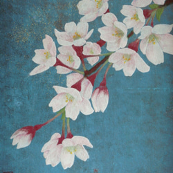 日本画 原画 「しだれ桜」 絵画 ゆうちゃん 通販 168263｜Creema