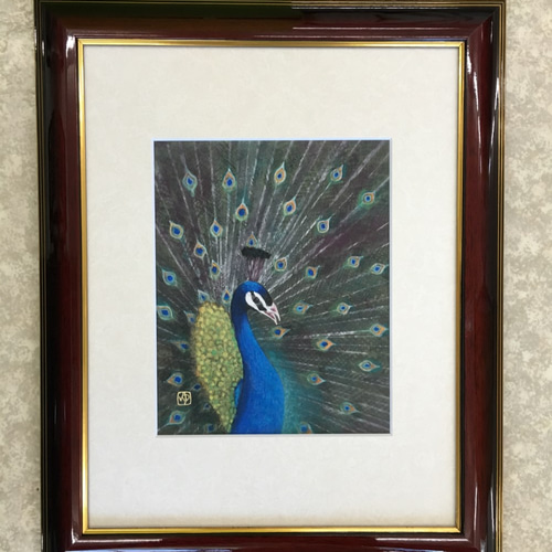 日本画 原画 孔雀 絵画 ゆうちゃん 通販 242732｜Creema(クリーマ)