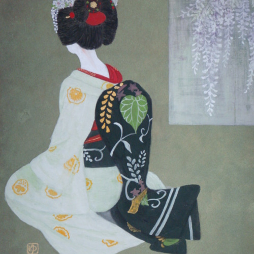 日本画 原画 「舞妓」 絵画 ゆうちゃん 通販 286002｜Creema