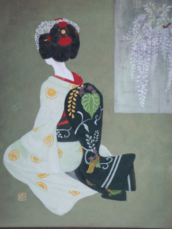日本画 原画 「舞妓」 絵画 ゆうちゃん 通販 286002｜Creema
