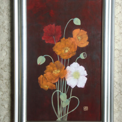 日本画(35)　ポピー 日本画(35) ポピー 日本画(35) ポピー 日本画(35) ポピー