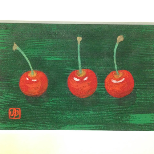 りんご【原画 アクリル 絵画】 絵画 ちさと 通販｜Creema