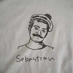 シングルおじさん長袖Tシャツ　【大人】　ベージュ 5枚目の画像