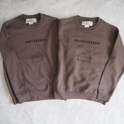 エプロンスウェット　チャコール　【大人用】　XS(150cm)～XL 2枚目の画像