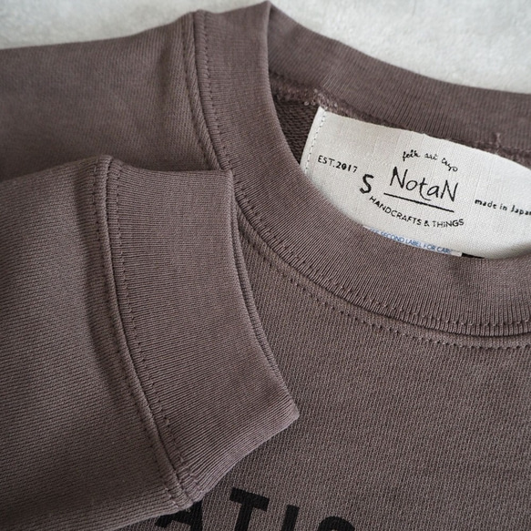 エプロンスウェット　チャコール　【大人用】　XS(150cm)～XL 8枚目の画像