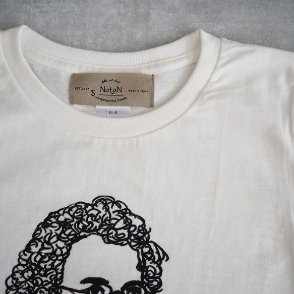 シングルオジサン半袖Tシャツ　バニラ　【ウィメンズ・メンズ】 6枚目の画像