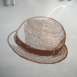 麦わら帽子PVCプールバッグ ミルク 4枚目の画像
