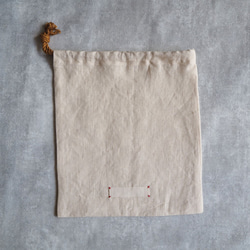 リネン巾着（エプロン用） 3枚目の画像