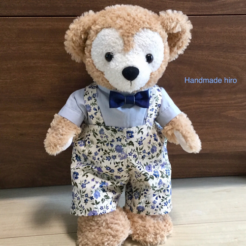 ジェラトーニの花柄サロペットコーデ ぬいぐるみ hiro 通販