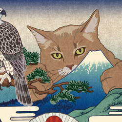 Nekotaku cat picture postcard 3-sheet set Mt.fuji 第1張的照片