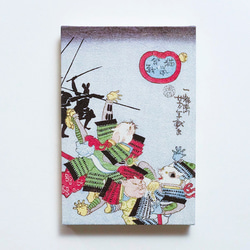 Ukiyo-e Goshuinchou cat mouse notebook *pale yellow 第1張的照片