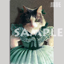 Nekotaku cat picture postcard 3-sheet set  Scarlett O'Hara 第2張的照片