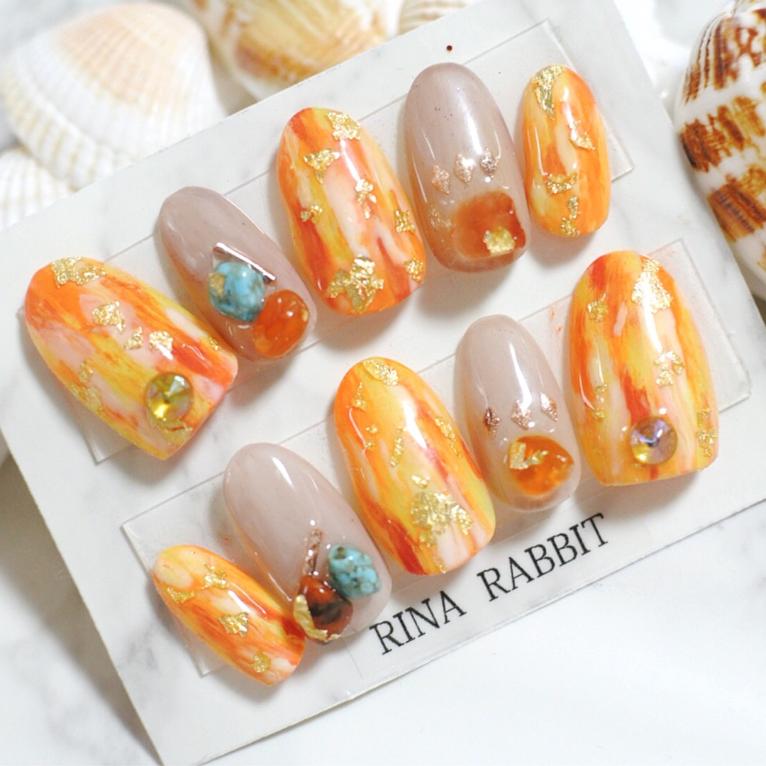 【RINA】フルオーダーネイルチップ kazumi 《ネイルチップ販売》 | ✴︎ネイルチップフルオーダー