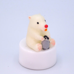 LEDキャンドルライト付き動物人形シリーズ「白くま＆ペンギン」 5枚目の画像