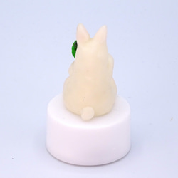 LEDキャンドルライト付き動物人形シリーズ「白ウサギ＆人参」 4枚目の画像