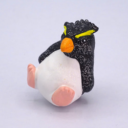 粘土人形のペンギンワールド　クリップ式メモスタンド　イワトビペンギン−1 10枚目の画像