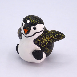 粘土人形のペンギンワールド　クリップ式メモスタンド　ヒゲペンギン−2 7枚目の画像