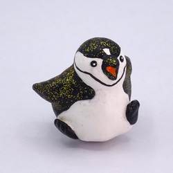粘土人形のペンギンワールド　クリップ式メモスタンド　ヒゲペンギン−2 8枚目の画像