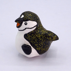 粘土人形のペンギンワールド　クリップ式メモスタンド　ヒゲペンギン−2 10枚目の画像
