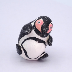 粘土人形のペンギンワールド　クリップ式メモスタンド　フンボルトペンギン−2 6枚目の画像