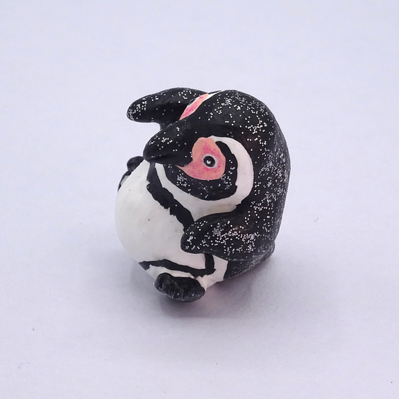 粘土人形のペンギンワールド　クリップ式メモスタンド　フンボルトペンギン−2 8枚目の画像