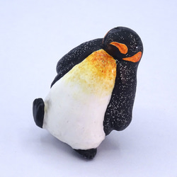 粘土人形のペンギンワールド　クリップ式メモスタンド　コウテイペンギン−１ 6枚目の画像