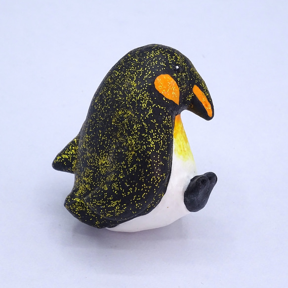 粘土人形のペンギンワールド　クリップ式メモスタンド　コウテイペンギン−2 10枚目の画像