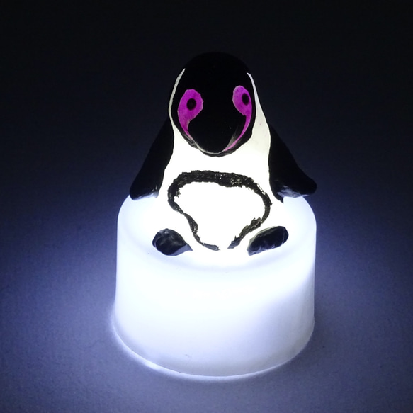 LEDキャンドルライト付き人形シリーズ「ペンギンワールド」フンボルトペンギン 6枚目の画像