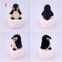 LEDキャンドルライト付き人形シリーズ「ペンギンワールド」ヒゲペンギン 2枚目の画像