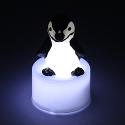 LEDキャンドルライト付き人形シリーズ「ペンギンワールド」ヒゲペンギン 3枚目の画像