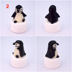 LEDキャンドルライト付き人形シリーズ「ペンギンワールド」ヒゲペンギン 5枚目の画像