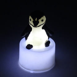 LEDキャンドルライト付き人形シリーズ「ペンギンワールド」ヒゲペンギン 6枚目の画像